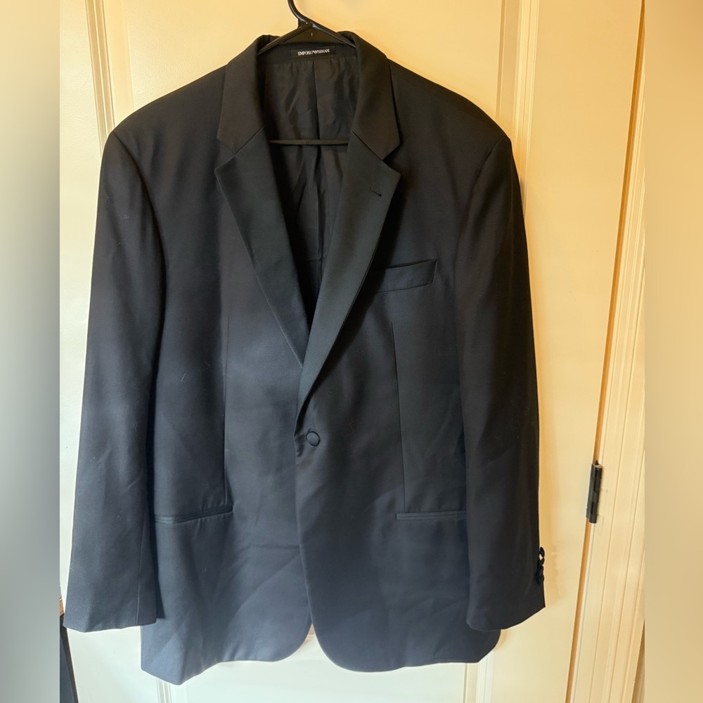 Emporio Armani G Line Super 130’s Black Blazer size 58